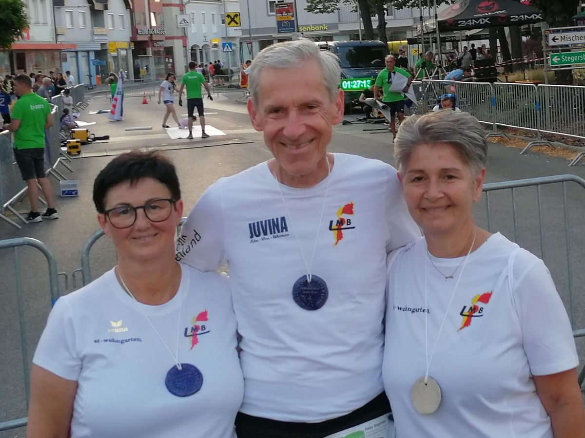 Starke Leistungen der LMBler:innen beim Großpetersdorfer Night Run