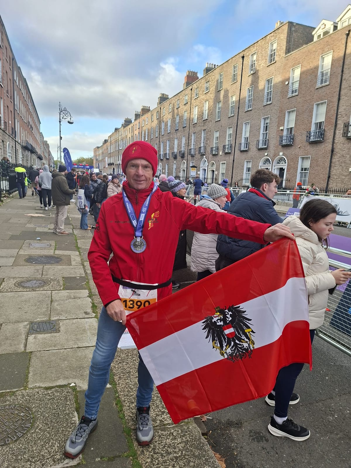 Stefan Pendl zeigt beim Dublin Marathon Durchhaltevermögen