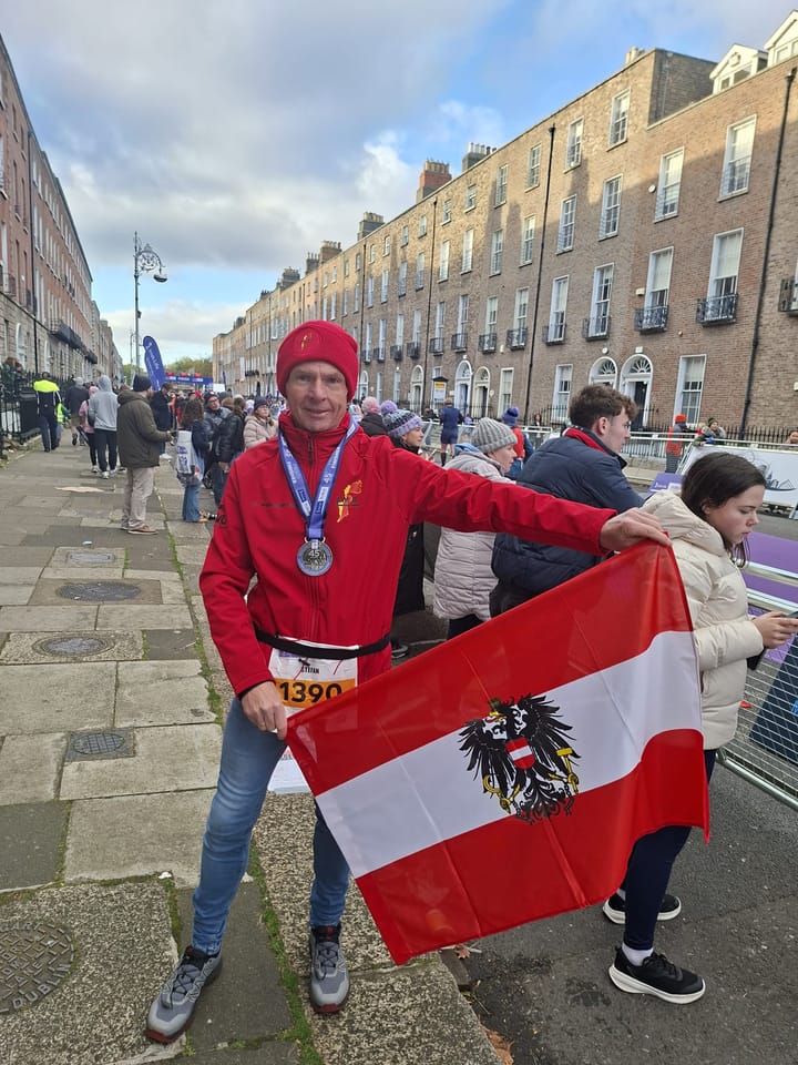 Stefan Pendl zeigt beim Dublin Marathon Durchhaltevermögen